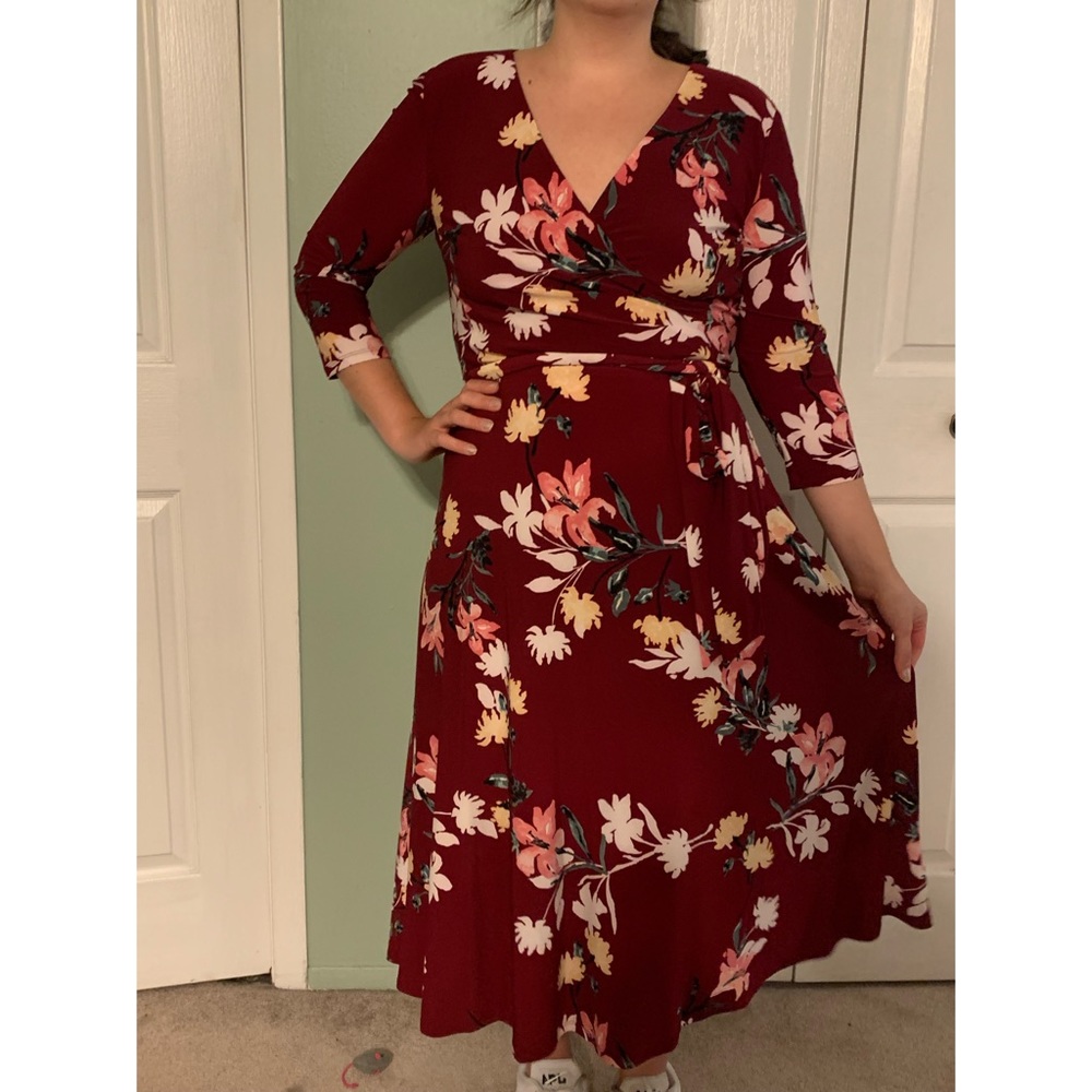 BNWT Ralph Lauren mid sleeve long ankle dress